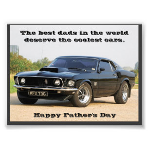 De beste Dads ter wereld verdienen de koelste auto Foto Afdruk