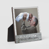 De beste Dads worden gepromoot naar opa fotohout Fotoplaat (Voorkant)