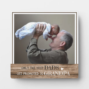 De beste Dads worden gepromoot naar opa fotohout Fotoplaat