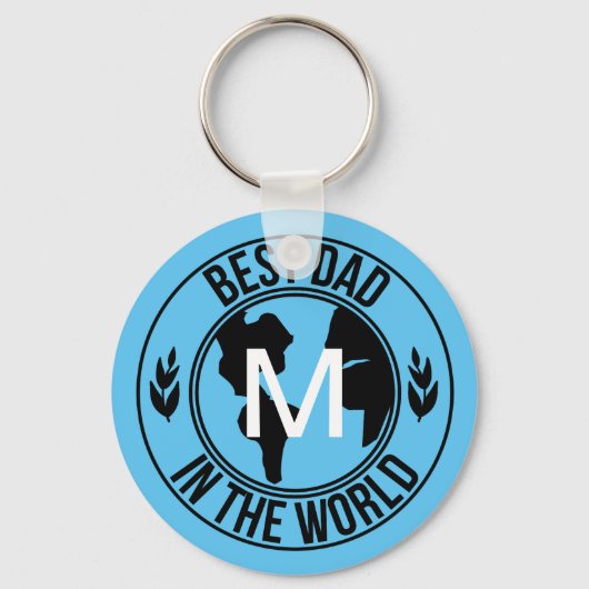 DE BESTE DAG IN DE WERELD MONOGRAMMEDE SLEUTELHANG SLEUTELHANGER (Voorkant)