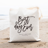 De beste dag ooit Persoonlijke bruiloft Welkom Tote Bag