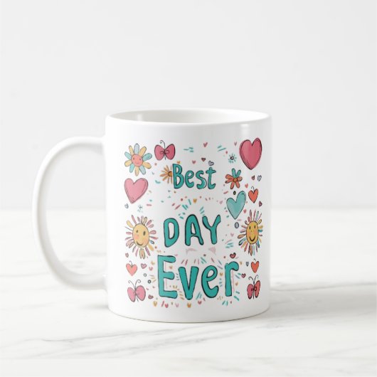 De "Beste Dag Ooit" waterverf mok (Links)