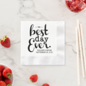 De beste dag van de bruiloft van Napkins Servet (Insitu)