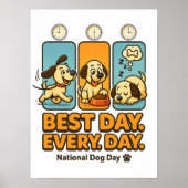 De beste dag van de dag - Funny Dog Comic Poster (Voorkant)