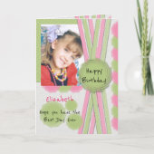 De beste dag van de verjaardag ooit met foto en na kaart (Voorkant)