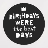 De beste dagen waren de 90s Hip Hop Party. Labels (Design 1)