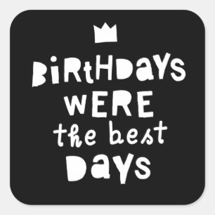 De beste dagen waren de 90s Hip Hop Party. Vierkante Sticker