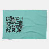 De beste dagen zijn kamperen theedoek (Horizontaal)