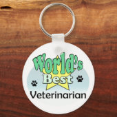 De beste dierenarts ter wereld sleutelhanger (Voorkant)