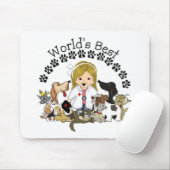 De beste diergeneeskundige Mousepad ter wereld Muismat (Met muis)