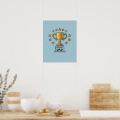 De beste digitale kunstprint ter wereld voor papa' poster (Keuken)