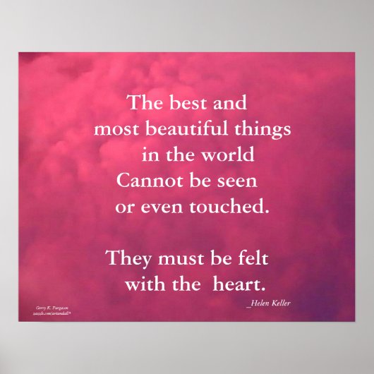 DE BESTE...DINGEN IN DE WERELD HELEN KELLER POSTER (Voorkant)