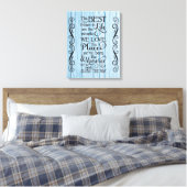 De beste dingen in het leven citeren Canvas Afdruk (Insitu (Slaapkamer))
