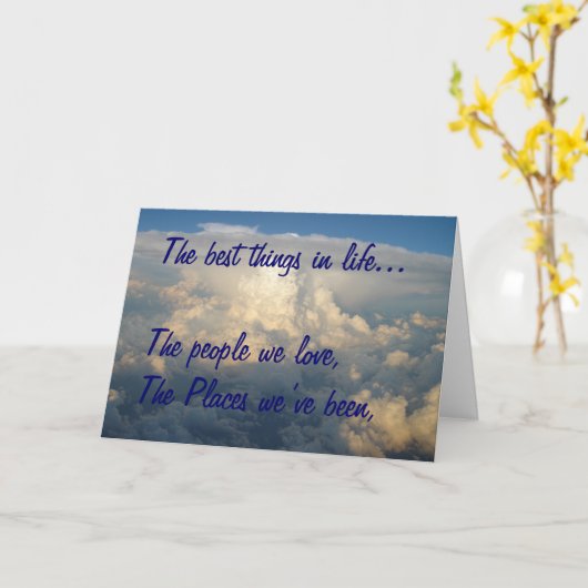 De beste dingen in het leven kaart (Gele Bloem)