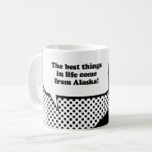 De beste dingen in het leven komen uit Alaska Koffiemok (Voorkant links)