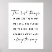 De beste dingen in het leven prachtige prijsopgave poster (Voorkant)