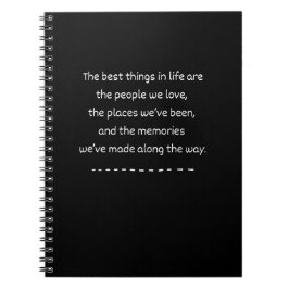 "De beste dingen in het leven" Quote Spiral Notiti Notitieboek