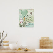 De beste dingen in het leven Quote Waterverf Poste Poster (Keuken)