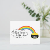 De beste dingen in het leven worden duurder briefkaart (Staand voorkant)