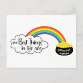 De beste dingen in het leven worden duurder briefkaart (Voorkant)