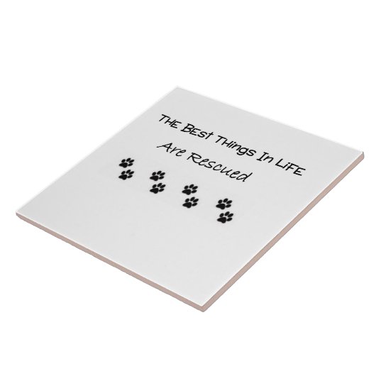 De beste dingen in het leven worden gered tegeltje (Zijkant)