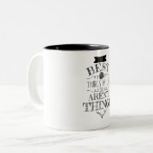 De beste dingen in het leven zijn geen dingen mok (Voorkant links)