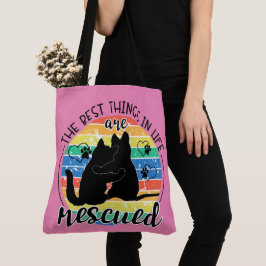 De beste dingen in het leven zijn geredde Canvas t Tote Bag