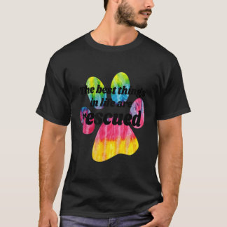 De beste dingen in het leven zijn geredde kat en H T-shirt