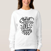 De beste dingen in het leven zijn heerlijke kallig trui (Voorkant)