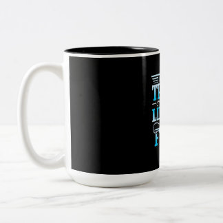 De beste dingen in het leven zijn vissen tweekleurige koffiemok