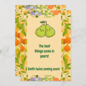 De beste dingen komen in Pears aankondiging (Voorkant / Achterkant)