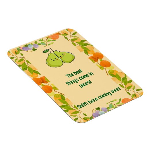 De Beste Dingen Komen in Peren Aankondiging Magneet (Rechterzijde)