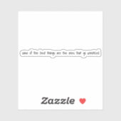 De beste dingen op maat gesneden vinylsticker sticker (Vel)