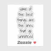 De beste dingen op maat gesneden vinylsticker sticker (Vel)