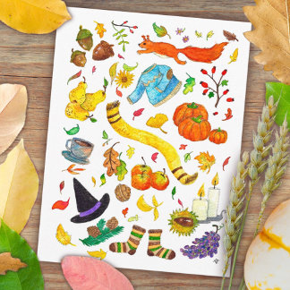 De beste dingen over herfst ansichtkaart van N. Ja Briefkaart