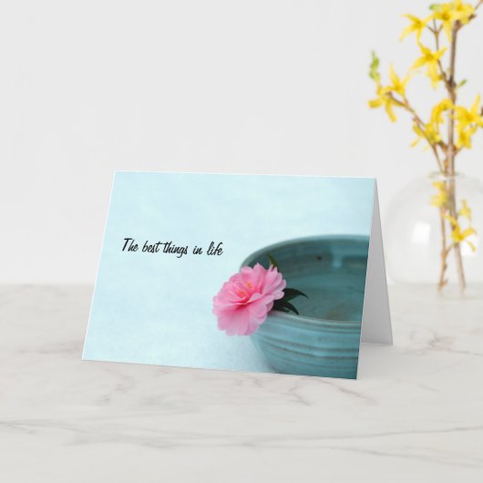 De Beste Dingen van Zen in de Kaart van het Leven (Gele Bloem)