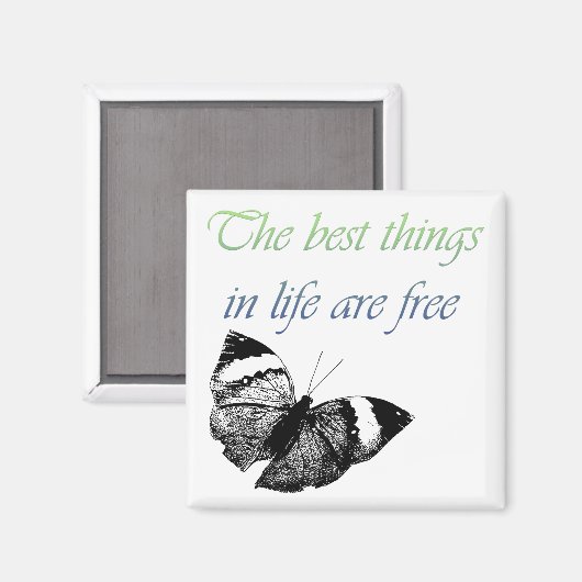 De beste dingen zijn gratis magneet (Voorkant / Achterkant)