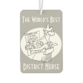 De beste districtsverpleegster ter wereld luchtverfrisser (Achterkant)