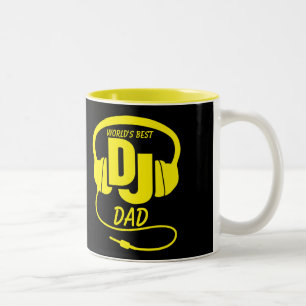 De beste DJ Pap zwarte gele mok ter wereld