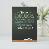 De beste docenten bedankkaart (Staand voorkant)