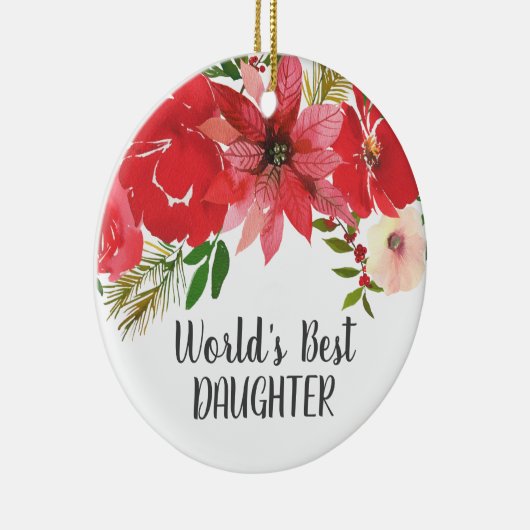 De beste dochter van Elegant Photo World Keramisch Ornament (Rechts)