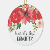 De beste dochter van Elegant Photo World Keramisch Ornament (Links)