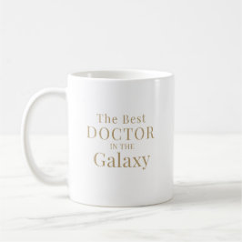 De Beste Dokter in de Galaxy Typografie Ontwerp Koffiemok