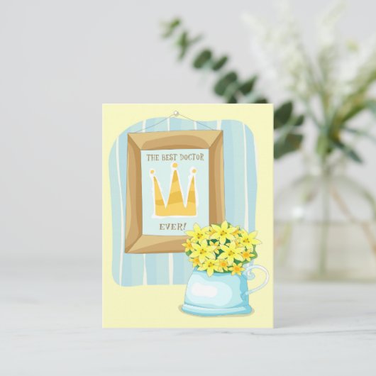 De beste dokter ooit briefkaart (Staand voorkant)