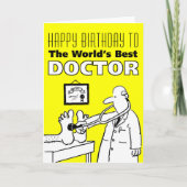 De beste dokter ter wereld - Happy Birthday Kaart (Voorkant)