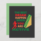 De beste droom gebeurt wanneer je actief bent (Voorkant / Achterkant)