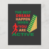 De beste droom gebeurt wanneer je actief bent (Voorkant)