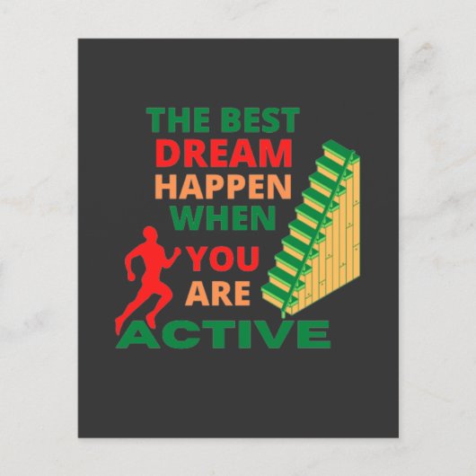 De beste droom gebeurt wanneer je actief bent (Voorkant)