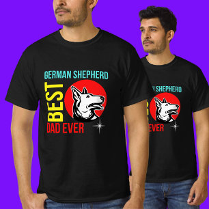 De beste Duitse herderpap die T-Shirt eet