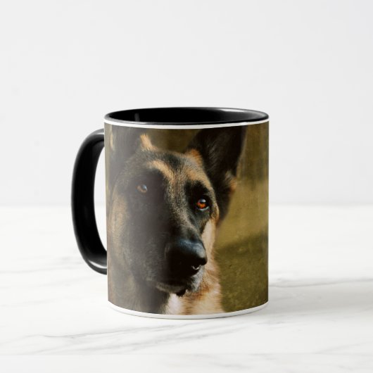 De beste Duitse herderpap ter wereld Mok (Voorkant links)